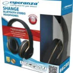 Esperanza EH220 Ασύρματα Bluetooth Over Ear Ακουστικά με 5 ώρες Λειτουργίας Μαύρα
