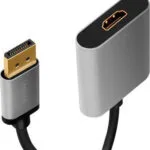 LogiLink Μετατροπέας DisplayPort male σε HDMI female Γκρι (CDA0108)