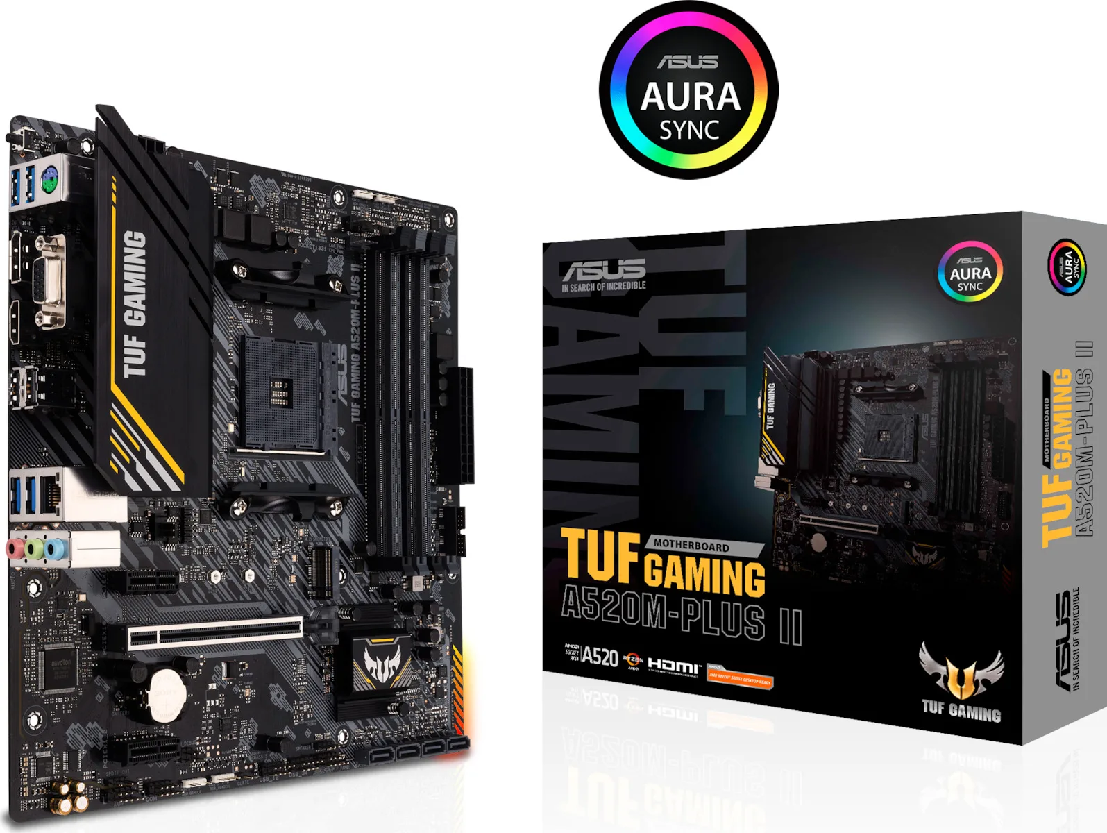 Asus TUF Gaming A520M-Plus II Motherboard Micro ATX με AMD AM4 Socket 90MB17G0-M0EAY0 - Image 1