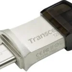 Transcend JetFlash 890 128GB USB 3.1 Stick με σύνδεση USB-A & USB-C Ασημί