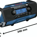Bosch GPB 18V-2 SC Επιτραπέζιο Ραδιόφωνο Επαναφορτιζόμενο DAB+ με Bluetooth και USB Μπλε