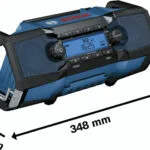 Bosch GPB 18V-2 C Επιτραπέζιο Ραδιόφωνο Επαναφορτιζόμενο με Bluetooth και USB Μπλε