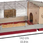 Ferplast 57072570 Ξύλινο Κλουβί για Κουνέλια 142x60x50εκ.