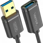 Unitek USB 3.1 Cable USB-A male - USB-A female Μαύρο 1m (Y-C457GBK)