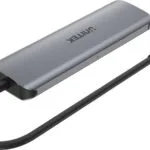 Unitek uHUB P5+ USB 3.2 Hub 5 Θυρών με σύνδεση USB-C Γκρι (H1107A)