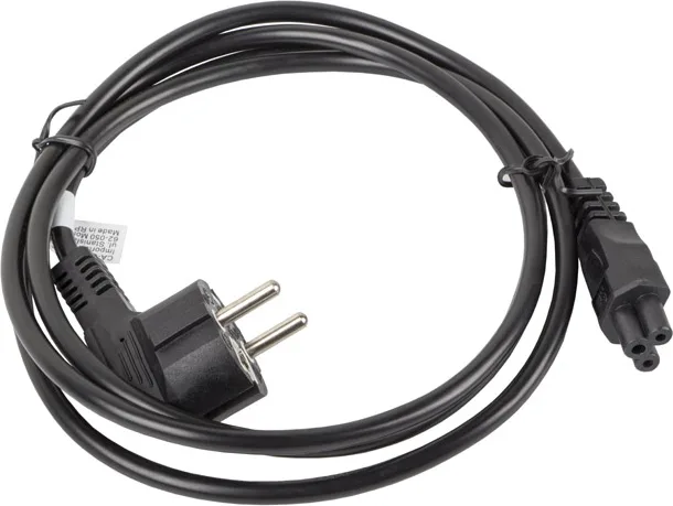 20210601092535_76279b8e Lanberg Schuko - IEC C5 Cable 0.18m Μαύρο CA-C5CA-11CC-0018-BK - Image 1
