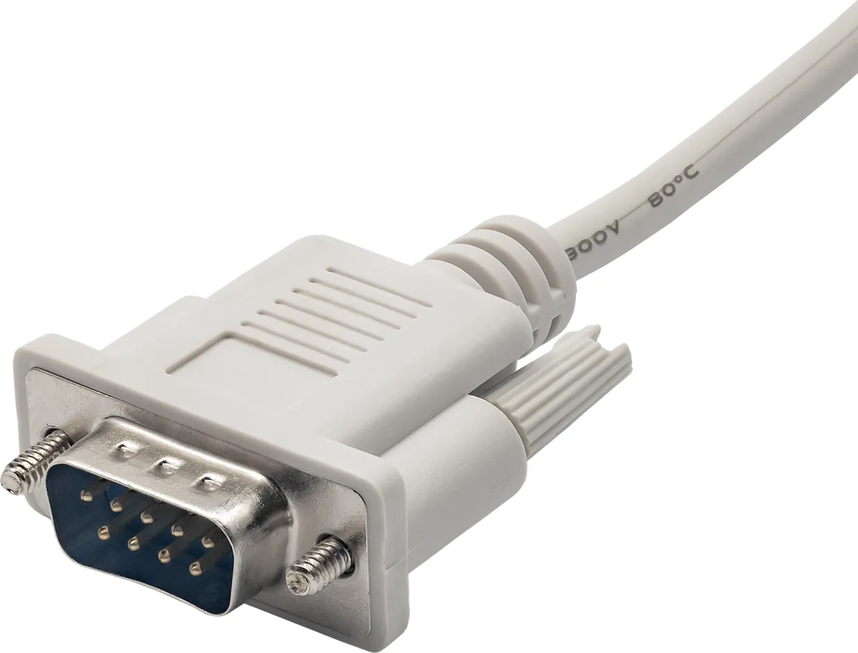20210601092913_31c18db2 Akyga Καλώδιο RS232 9-pin male σε RS232 9-pin male 2m Λευκό - Image 1