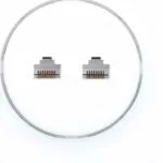 Fibaro Walli N Διπλή Πρίζα Δικτύου RJ45 με Πλαίσιο σε Λευκό Χρώμα Διπλή FGWEEU-021