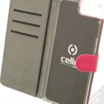 Celly Wally Book Δερματίνης Ροζ (iPhone SE 2022/2020) WALLY800PK