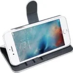Celly Wally Book Δερματίνης Λευκό (iPhone SE 2022/2020) WALLY800WH