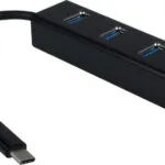 Inter-Tech IT-410 USB 3.2 Hub 4 Θυρών με σύνδεση USB-C / Ethernet (88885440)