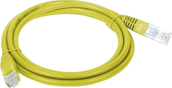 20210607091141_6e096c94 A-LAN U/UTP Cat.5e Καλώδιο Δικτύου Ethernet 0.5m Κίτρινο 1τμχ KKU5ZOL0.5 - Image 1
