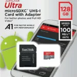Sandisk Ultra microSDXC 128GB Class 10 U1 A1 UHS-I με αντάπτορα