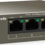 Tenda TEF1105P-4-63W Unmanaged L2 PoE+ Switch με 5 Θύρες Ethernet