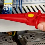 Knipex Μυτοτσίμπιδο Πλατύ Ηλεκτρολόγου Στρογγυλοεπίπεδο Μήκους 220mm 98 62 02