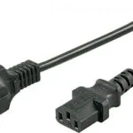 Goobay Schuko - IEC C13 Cable 1.5m Μαύρο 68605