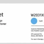HP 415X Γνήσιο Toner Laser Εκτυπωτή Κυανό High Capacity 6000 Σελίδων (W2031XC)