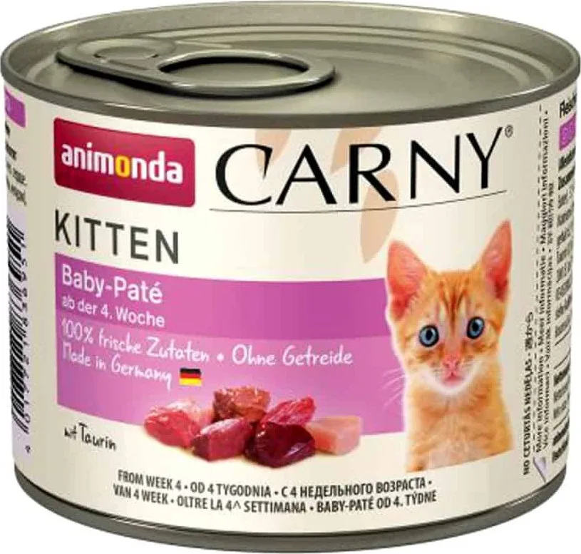 20210618105318_26561f2c Animonda Carny Kitten Υγρή Τροφή για Ανήλικες Γάτες σε Κονσέρβα με Κοτόπουλο χωρίς Γλουτένη 200gr - Image 1