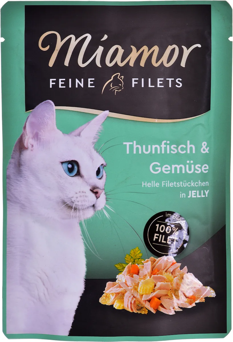 20210618105319_3aa1fba2 Miamor Feine Filets Jelly Υγρή Τροφή για Γάτες σε Φακελάκι με Λαχανικά και Τόνο 100gr - Image 1