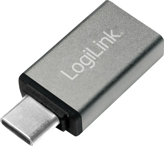 20210622122829_logilink_usb_c_male_usb_a_female_au0042 LogiLink Μετατροπέας USB-C male σε USB-A female Ασημί (AU0042) - Image 1