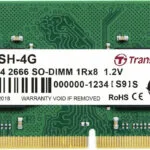 Transcend DDR4 με Module 1x4GB και Ταχύτητα 2666 για Laptop JM2666HSH-4G