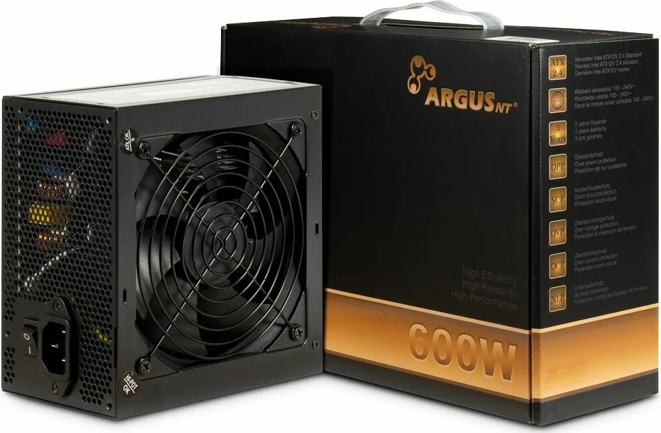 Inter-Tech ArgusNT BPS 600W Μαύρο Τροφοδοτικό Υπολογιστή Full Wired 80 Plus Bronze - Image 1