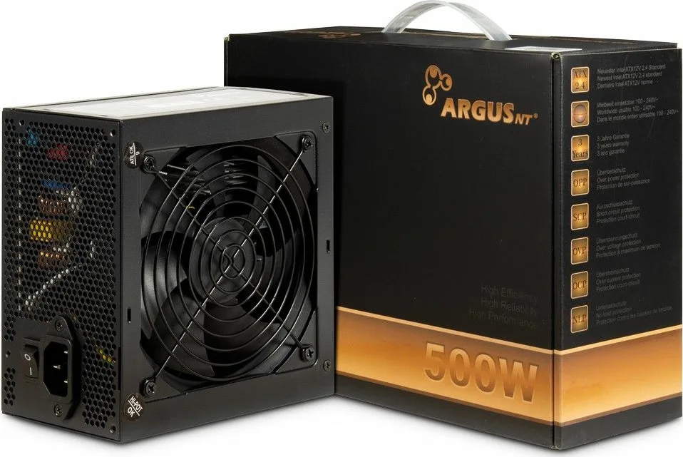 Inter-Tech ArgusNT BPS 500W Μαύρο Τροφοδοτικό Υπολογιστή Full Wired 80 Plus Bronze - Image 1