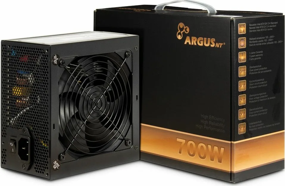 Inter-Tech ArgusNT BPS-700 700W Μαύρο Τροφοδοτικό Υπολογιστή Full Wired 80 Plus Bronze - Image 1