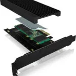 Icy Box M.2 PCIe Gen 4.0x4 To PCIe Gen 4.0x4 With Heat Sink Μαύρο (IB-PCI208-HS)