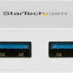 StarTech USB 3.0 Hub 4 Θυρών με σύνδεση USB-C / Ethernet Λευκό (HB30C3A1GEA)