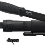 Morakniv Garberg BlackBlade (C) Survival Kit Μαχαίρι Black σε Δερμάτινη Θήκη 13915