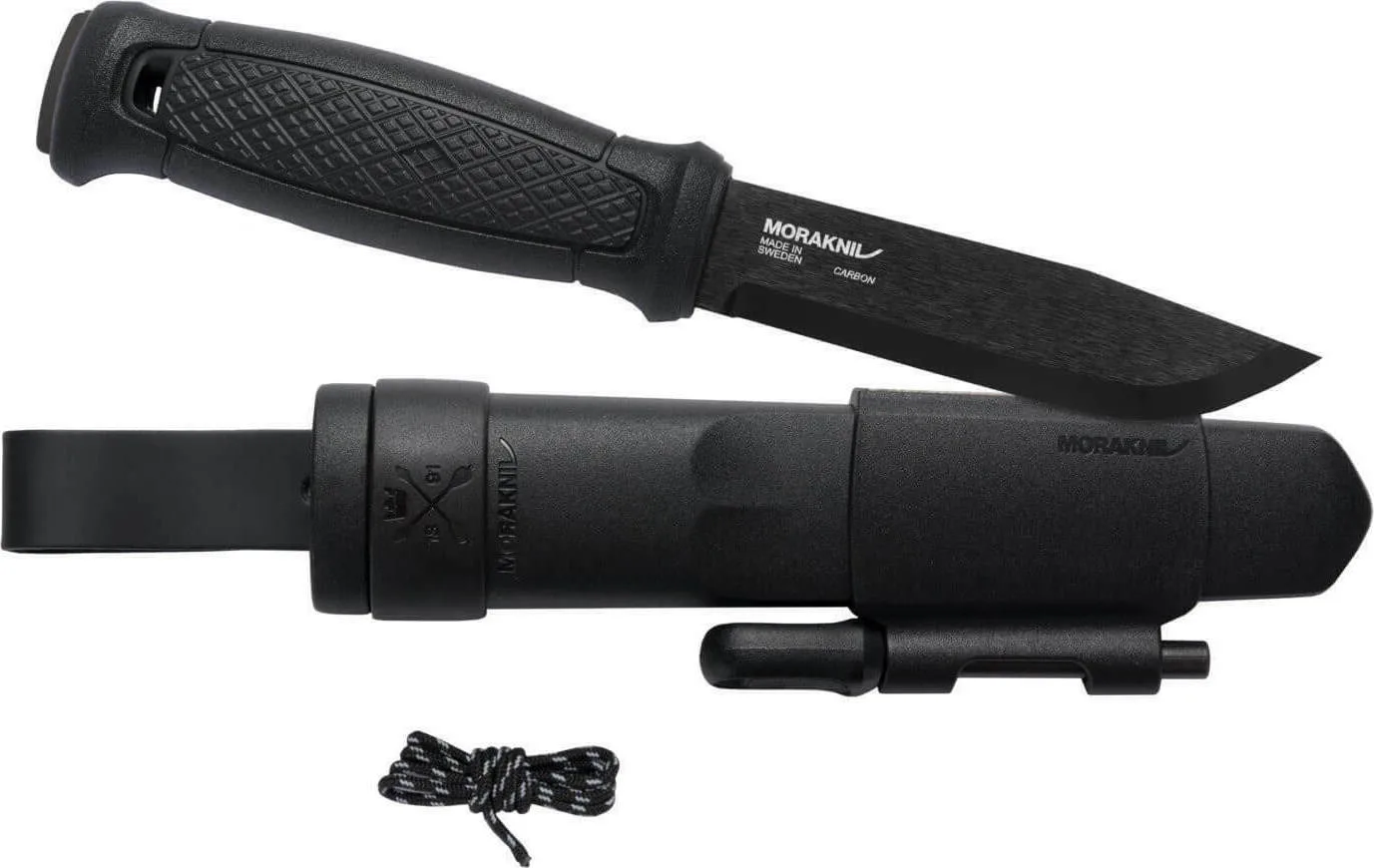 20210720123736_morakniv_machairi_garberg_me_kit_epiviosis_mayro_mora_13915 Morakniv Garberg BlackBlade (C) Survival Kit Μαχαίρι Black σε Δερμάτινη Θήκη 13915 - Image 1