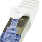 LogiLink S/FTP Cat.6a Καλώδιο Δικτύου Ethernet 0.5m Λευκό 1τμχ CQ3021S