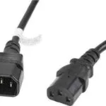 Lanberg IEC C13 - IEC C14 Cable 1.8m Μαύρο CA-C13E-11CC-0018-BK