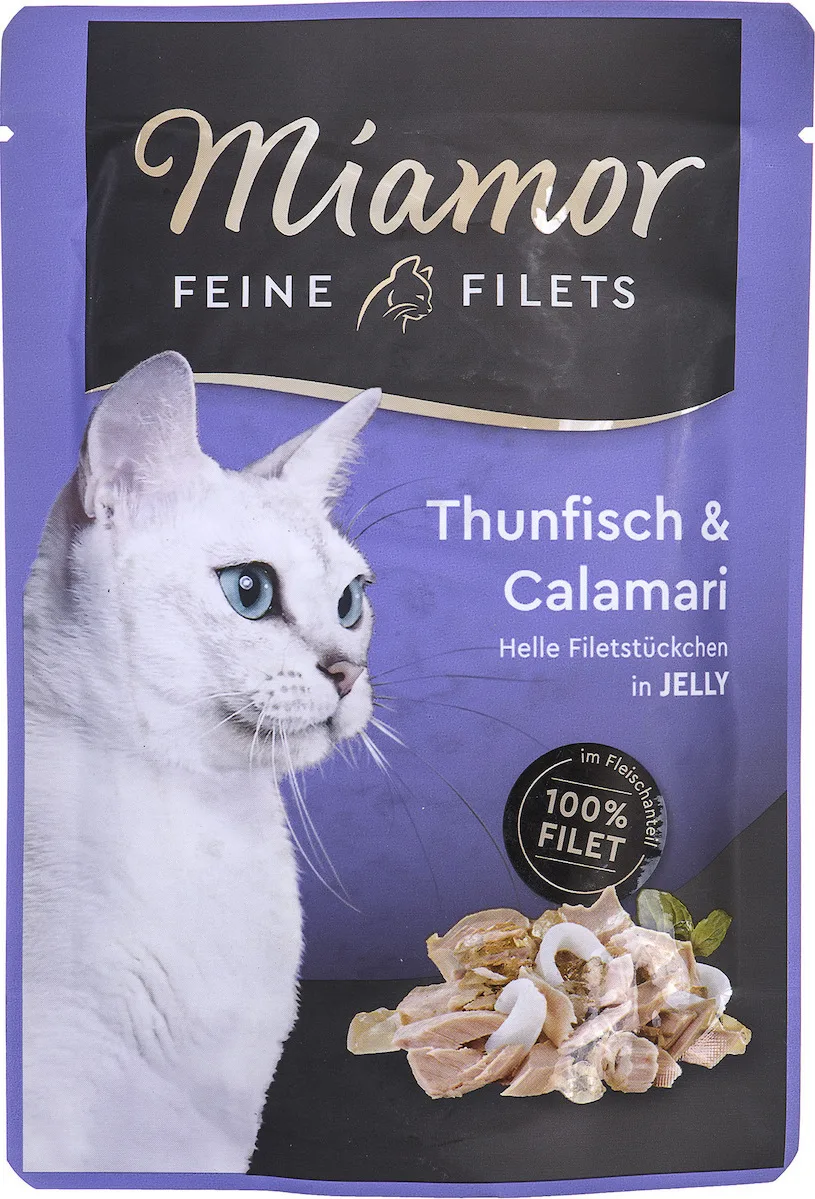 20210729120858_miamor_feine_filets_jelly_kalamari_tonos_100gr Miamor Feine Filets Jelly Υγρή Τροφή για Ενήλικες Γάτες σε Φακελάκι με Καλαμάρι και Τόνο 100gr - Image 1