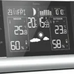 HAMA Black Line Plus 00186418 Ασύρματος Μετεωρολογικός Σταθμός Ψηφιακός Επιτραπέζιος Μαύρος