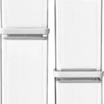 Brabantia Σετ 4τμχ Βάζα Γενικής Χρήσης με Αεροστεγές Καπάκι Πλαστικό Διάφανο 122569