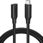 Ugreen USB 2.0 Cable USB-C male - USB-C female 100W Μαύρο 1m (10387)