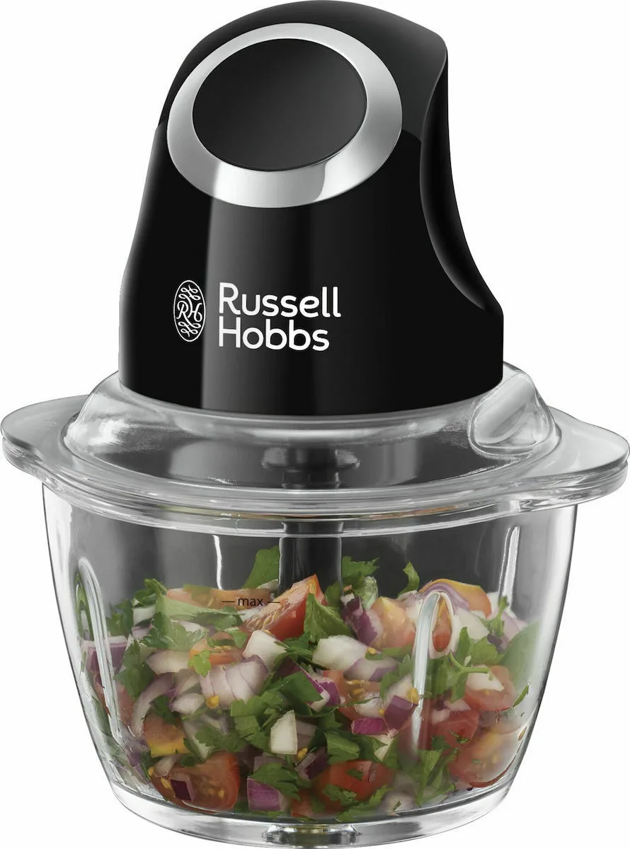 20210813143705_russell_hobbs_24662_polykoptis_multi_200w_me_docheio_0_5lt Russell Hobbs Πολυκόπτης Multi 200W με Δοχείο 1lt Μαύρος - Image 1