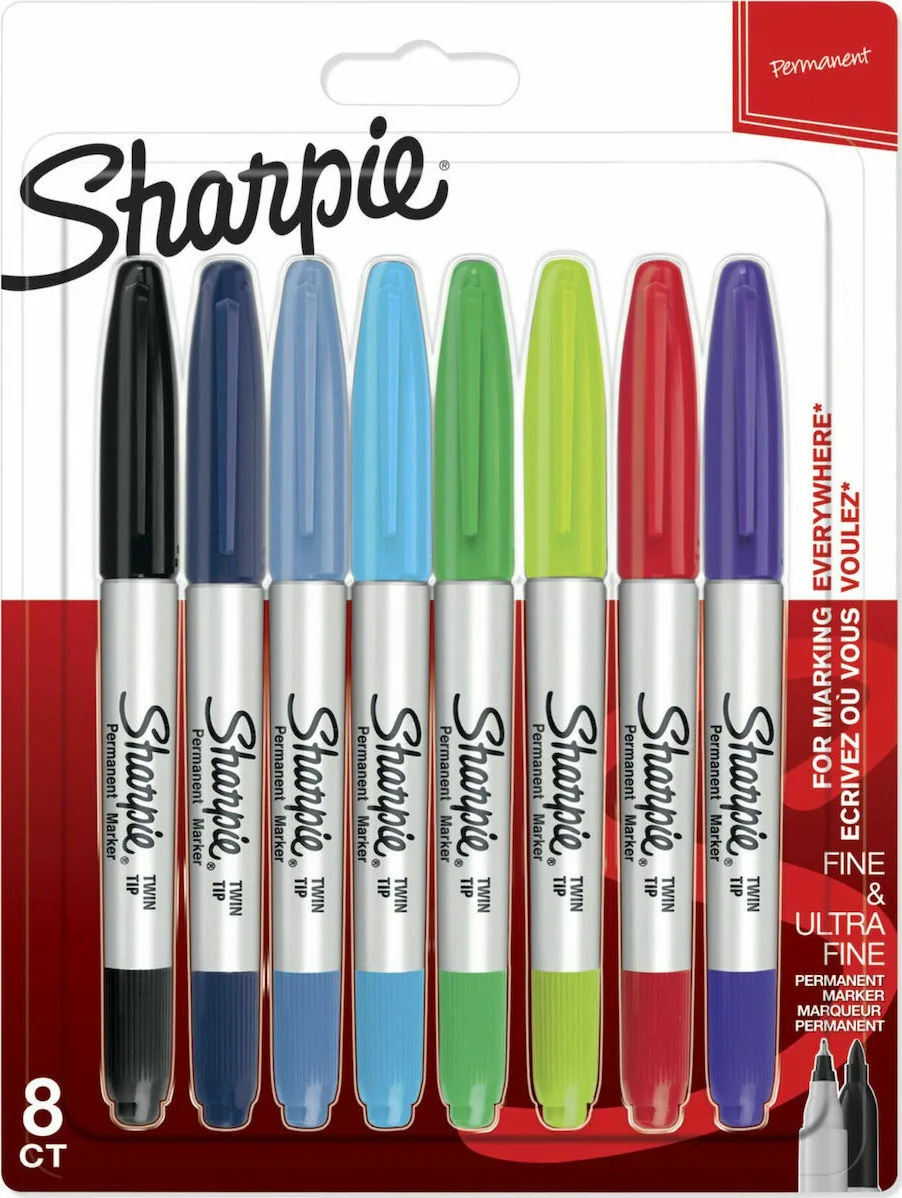20210813143947_sharpie_twin_tip_anexitiloi_0_5mm_ultra_fine_fine_8tmch_2065409 Sharpie Twin Tip Ανεξίτηλοι Μαρκαδόροι 0.5mm Σετ 8 χρώματα 2065409 - Image 1