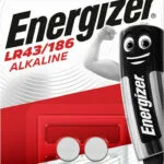Energizer 186 Αλκαλικές Μπαταρίες Ρολογιών LR43 1.5V 2τμχ