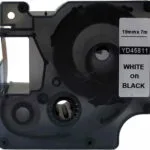 Dymo 45811 Ταινία Ετικετογράφου 7m x 19mm S0720910 σε Μαύρο Χρώμα