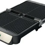 Blaupunkt GRS701 Επιτραπέζια Ηλεκτρική Ψησταριά Αυλακωτής Πλάκας 2000W με Καπάκι και Ρυθμιζόμενο Θερμοστάτη 34x23εκ. 303Z67