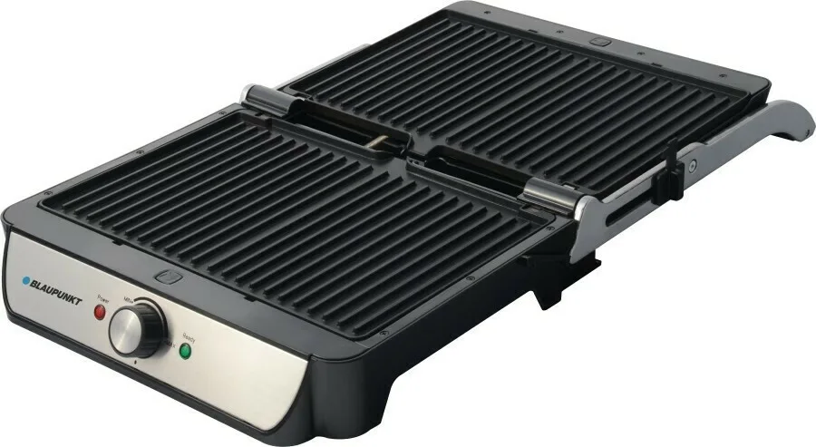 20210906132209_65f82b6b Blaupunkt GRS701 Επιτραπέζια Ηλεκτρική Ψησταριά Αυλακωτής Πλάκας 2000W με Καπάκι και Ρυθμιζόμενο Θερμοστάτη 34x23εκ. 303Z67 - Image 1