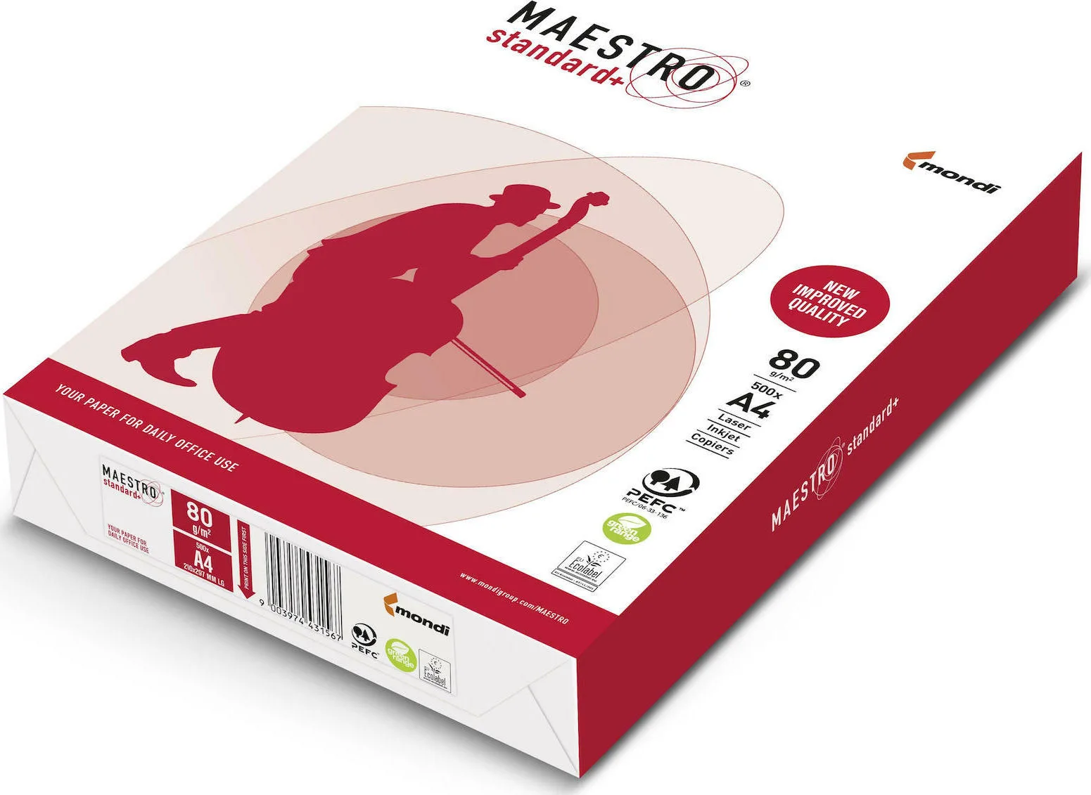 20210910094457_igepa_maestro_standard_plus_anakyklomeno_charti_ektyposis_a4_80gr_m_500_fylla Mondi Maestro Standard Plus Χαρτί Εκτύπωσης A4 80gr/m² 500 φύλλα 94918A80 - Image 1