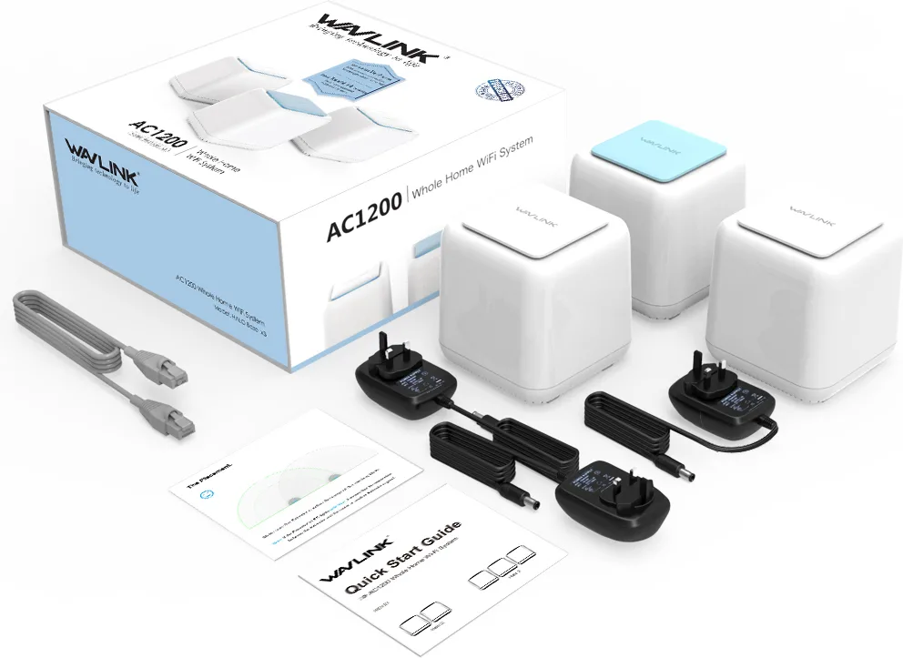 20210910124122_d9420c87 Wavlink Halo Base Pro WiFi Mesh Network Access Point Wi‑Fi 5 Dual Band (2.4 & 5GHz) σε Τριπλό Kit - Image 1