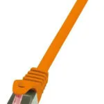LogiLink S/FTP Cat.6 Καλώδιο Δικτύου Ethernet 0.25m Πορτοκαλί 1τμχ CQ2018S