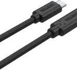 Unitek USB 3.2 Cable USB-C male - USB-C female 100W Μαύρο 0.5m (C14086BK)