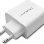 Qoltec Φορτιστής Χωρίς Καλώδιο με Θύρα USB-A και Θύρα USB-C 65W Power Delivery Λευκός (51718)