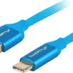 Lanberg Premium QC Braided USB 3.0 Cable USB-C male - USB-A Μπλε 1.8m (CA-USBO-22CU-0018-BL)